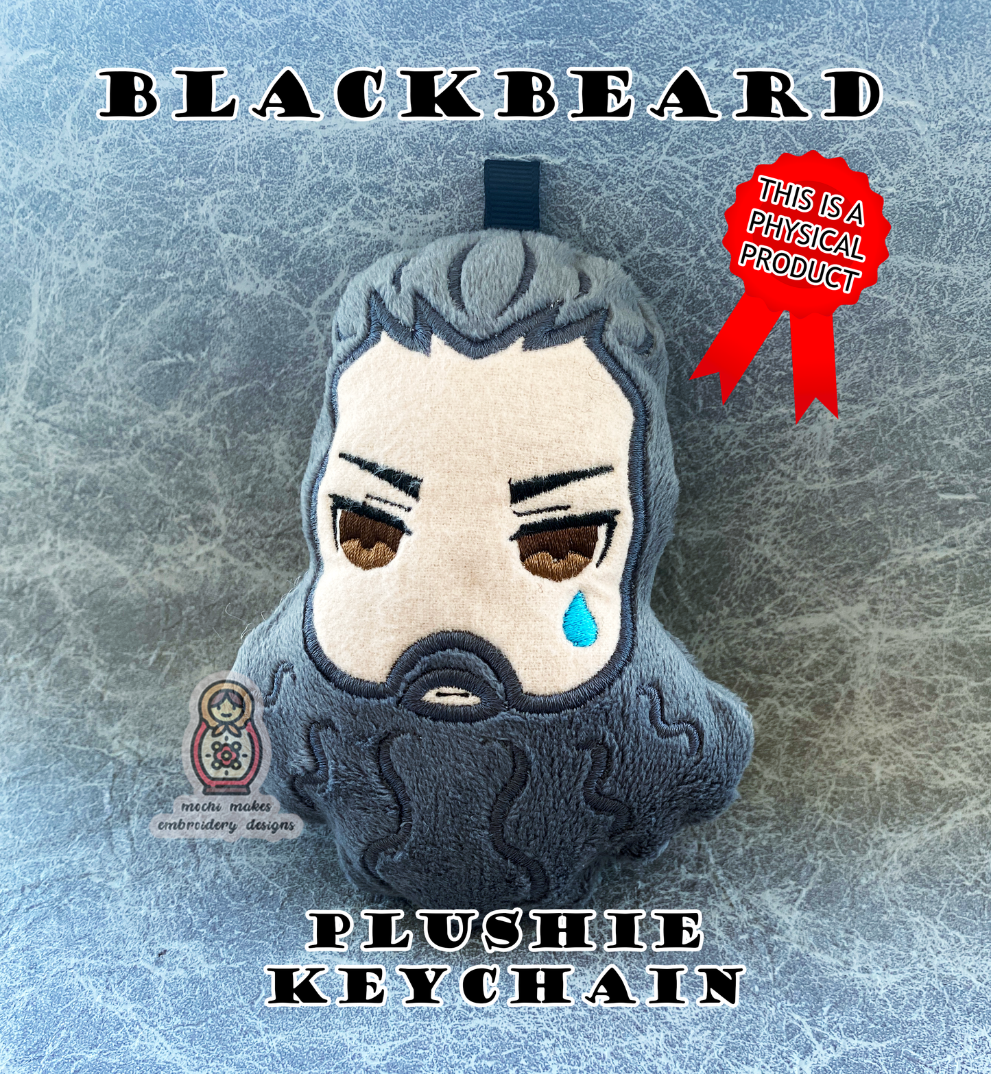 Blackbeard Edward Teach Pirate Plushie Keychain Our Flag Means Death OFMD Taika Waititi Rhys Darby