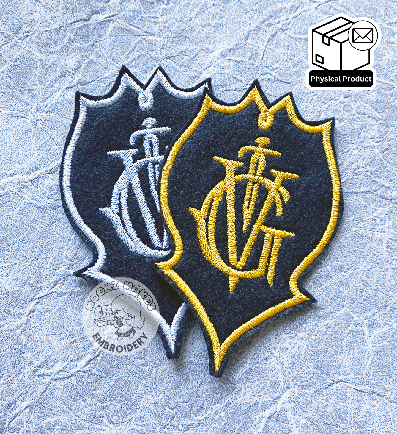 Grisha Crest Shadow and Bone Embroidered Iron-On Patch Grishaverse Shadow and Bone The Dregs Cosplay Book Booktok Alina Starkov Darkling