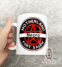 Load image into Gallery viewer, Motherland Fort Salem Witch Military Coven Mug 11oz Gift Bellweather Unit - Necro Fixer Blaster Knower
