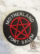 Load image into Gallery viewer, Motherland: Fort Salem Pentagram Embroidered Iron-On Patch
