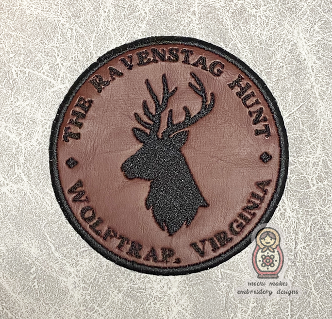Hannibal Lector Ravenstag Hunt Embroidered Vinyl Iron-On Patch