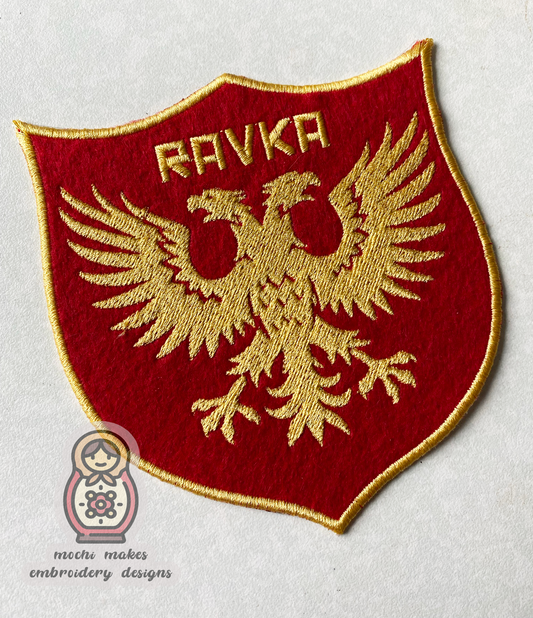 PRE-ORDER Shadow and Bone Ravka Eagle Crest Embroidered Iron-On Patch