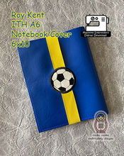 Load image into Gallery viewer, In A World of Jamie Tarts Be A Roy Kent Soccer Ted Lasso Football ITH A6 Notebook Cover Machine Embroidery Digital Download File DIY Cosplay
