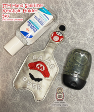 Load image into Gallery viewer, Super Brothers ITH Hand Sanitizer Keychain Holder 5x7 Machine Embroidery Design Digital Download File

