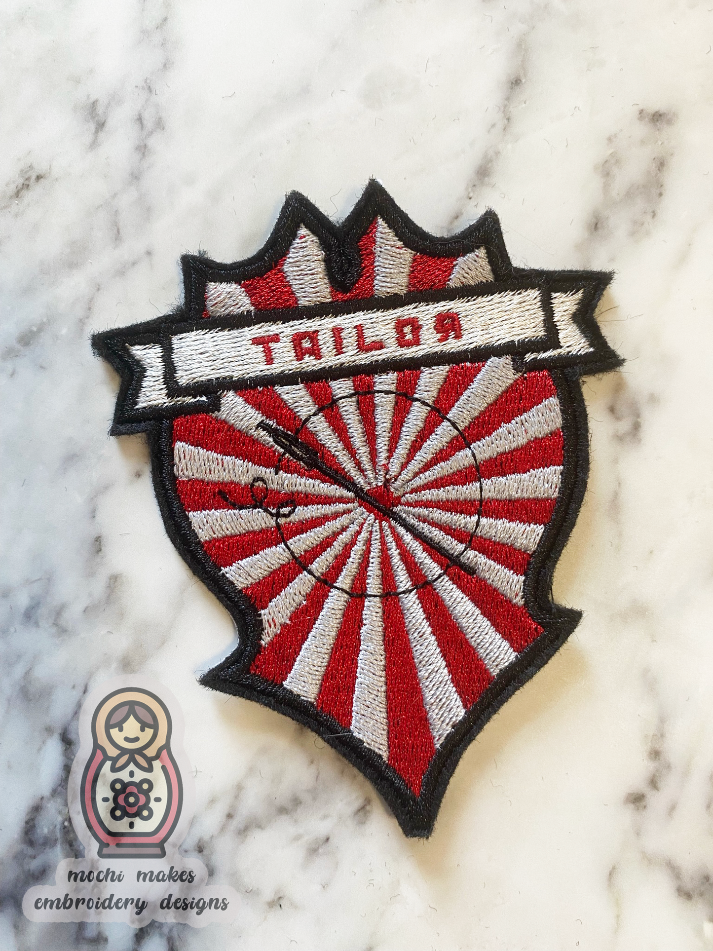 Tailor Grisha Shadow and Bone Embroidered Iron-On Patch