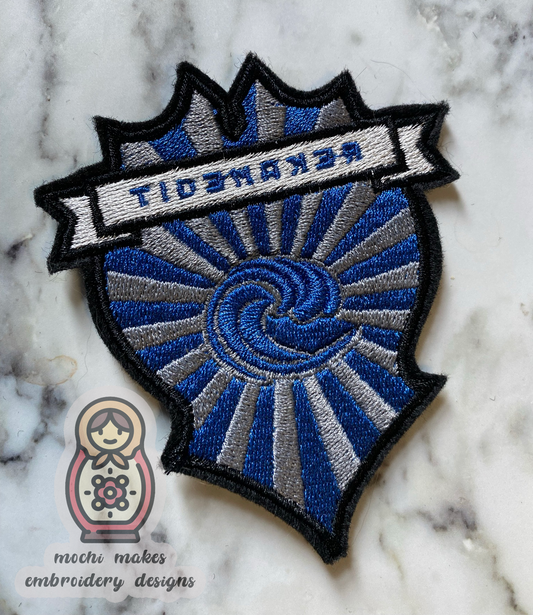 Tidemaker Grisha Shadow and Bone Embroidered Iron-On Patch