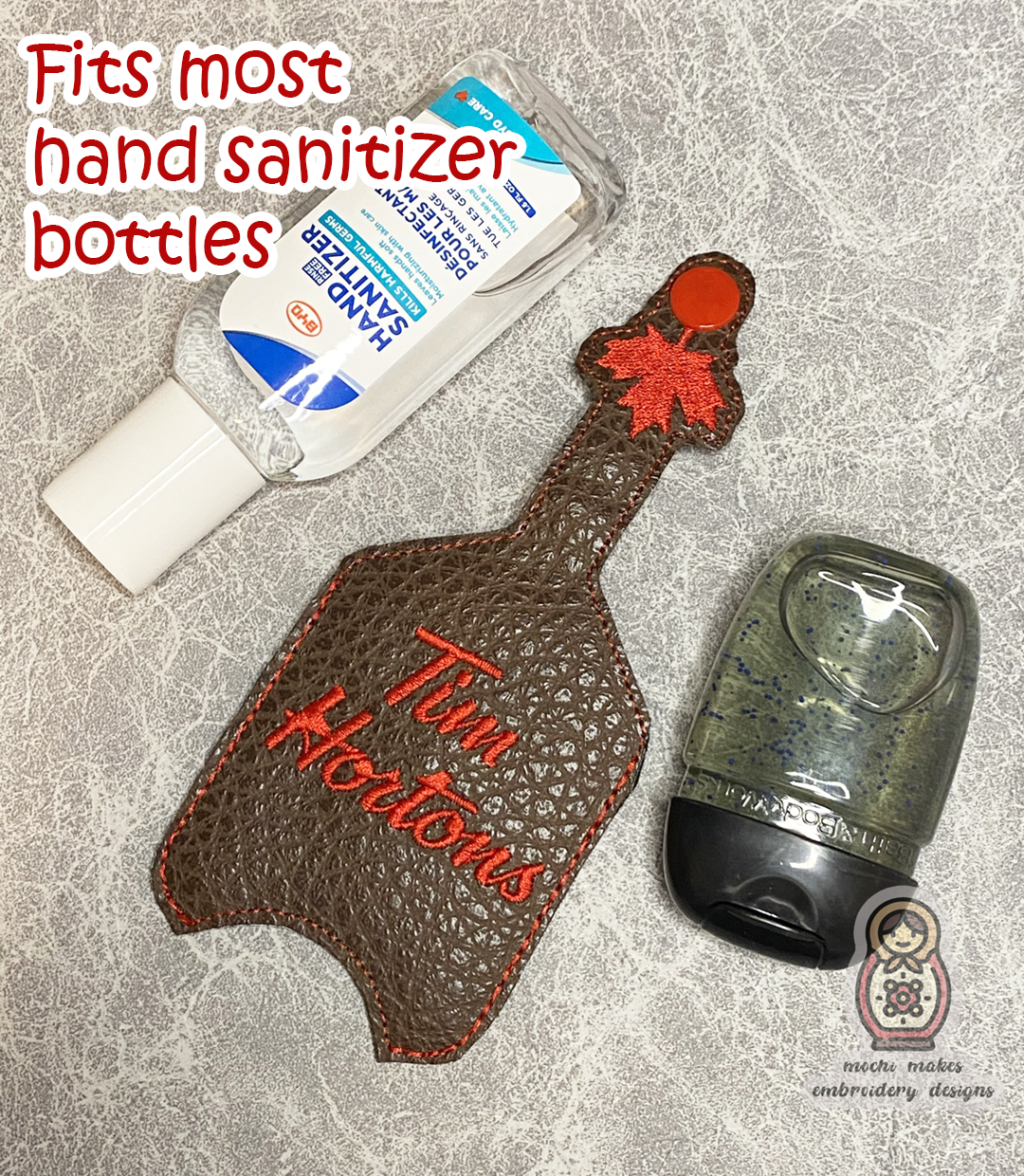 Tim Hortons ITH Hand Sanitizer Keychain 5x7 Canada Canadian Canuck Coffee Timbit Machine Embroidery Design Digital Download File